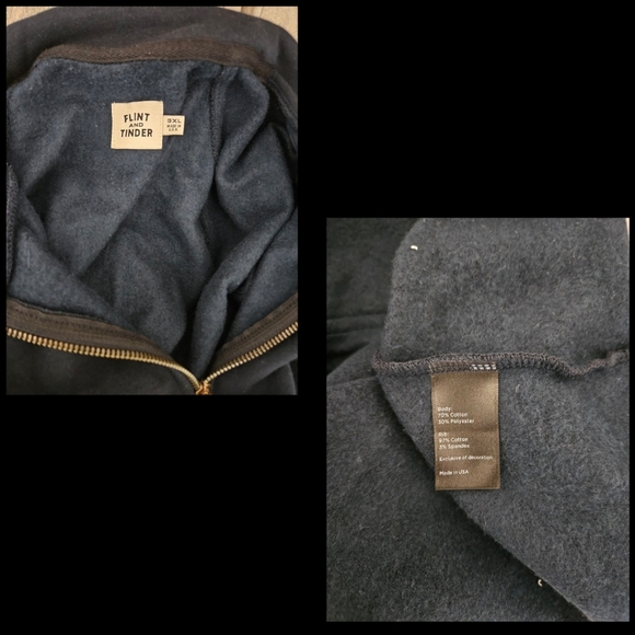 NWOT Flint and Tinder10-Year Quarter Zip Sweatshirt - Picture 5 of 6